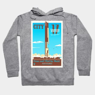 Visit City 17 (blue/brown) Hoodie